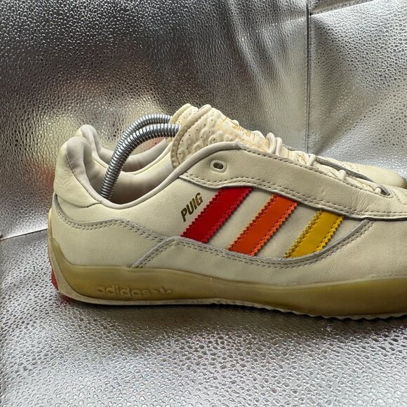 Size 9.5 Adidas‎ Lucas Puig Cream Multi Gradient Mens Leather Skate Shoes GZ2765 main image 10